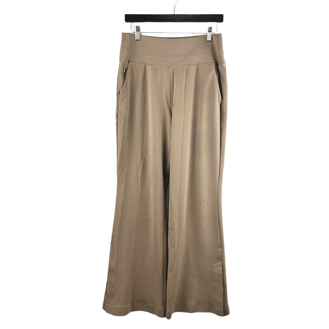 ATHLETA Pants Light Brown / M ATHLETA Spandex WIDE LEG Women's Active Wear Women Size M Light Brown Pants