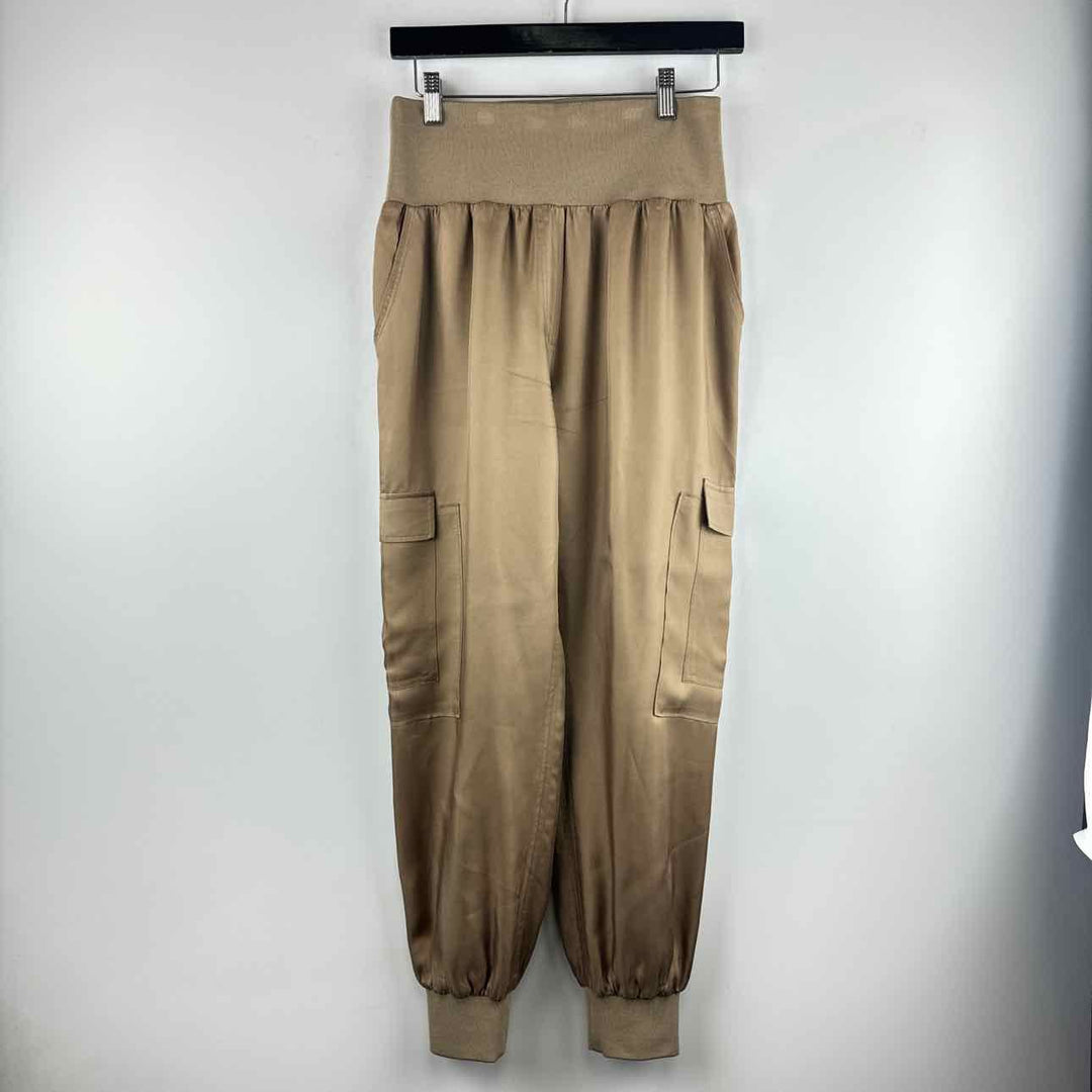 CINQ A SEPT Pants Brown / M CINQ A SEPT Brown Satin Cargo Pants - Size M