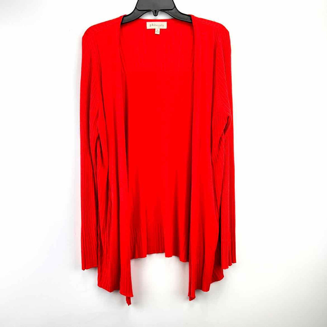PHILOSOPHY Shrug Red / Xl PHILOSOPHY Ribbed Women's Sweaters Women Size Xl Red Shrug