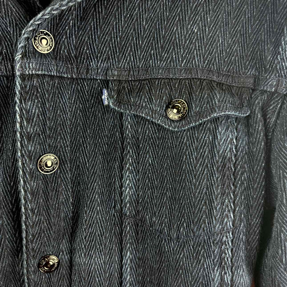 Simply Posh Consign Jacket Navy / L LEVIS Solid Men's Cotton Jackets & Coats Mens Size L Navy Jacket