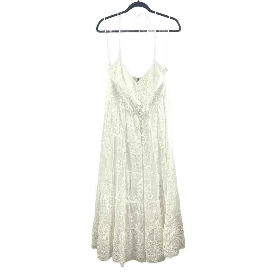 ALICE & OLIVIA Dress White / 14 Alice + Olivia White Eyelet Summer Dress - Size 14