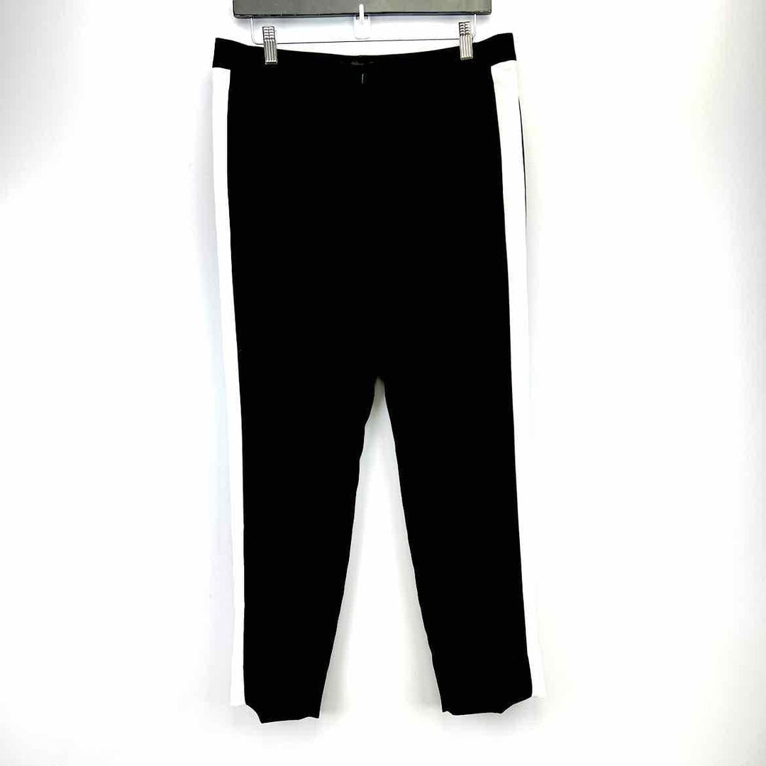 BANANA REPUBLIC Pants Black & White / 6 BANANA REPUBLIC Poly Solid Women's Pants Women Size 6 Black & White Pants