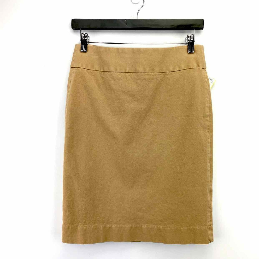 BANANA REPUBLIC Skirt Tan / 4 BANANA REPUBLIC Blend Solid Women's Womens clothes Women Size 4 Tan Skirt