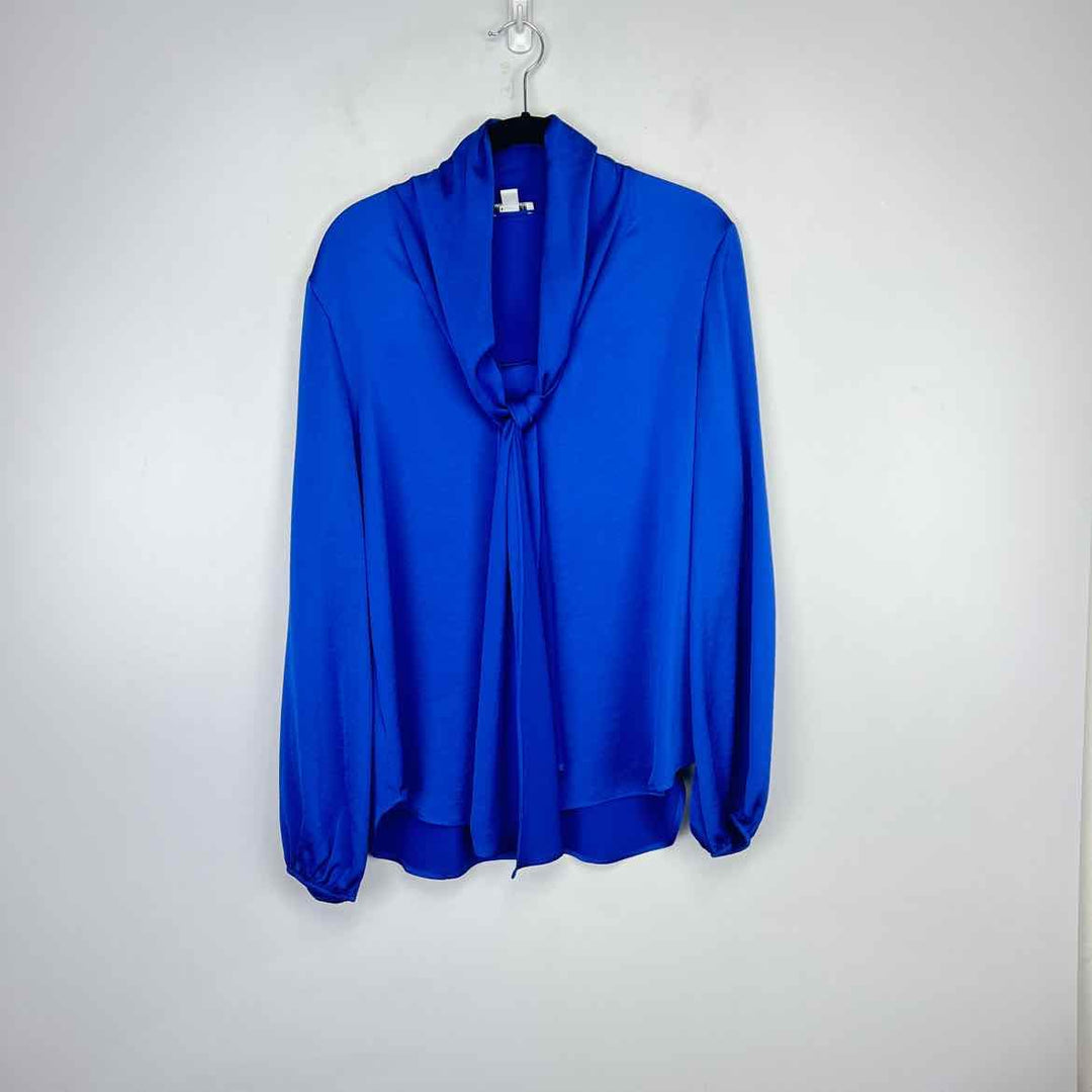 BAR III Top Midnight Blue / L BAR III BOW Solid Women's Tops Women Size L Midnight Blue Top