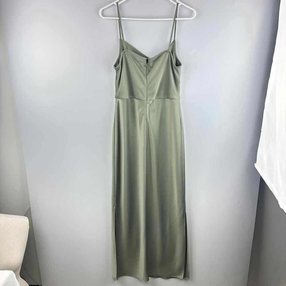 BHLDN Dress Green / 10 BHLDN Shimmer Solid Women's Dresses Women Size 10 Green Dress