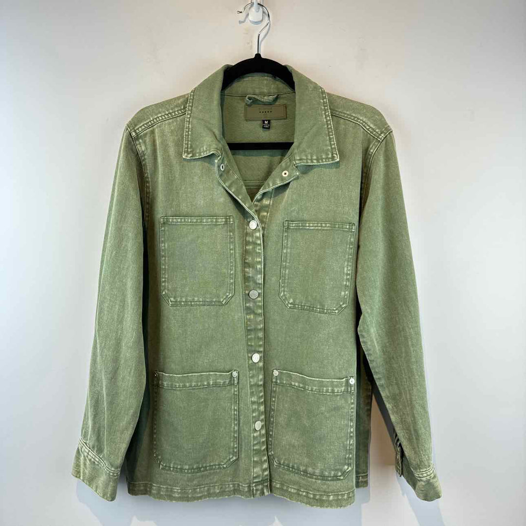 BLANKNYC Jacket Green / M BLANKNYC Long Sleeve DENIM Women's Jackets & Coats Women Size M Green Jacket