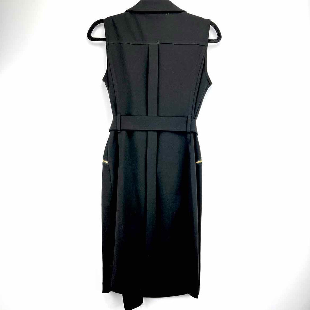 CALVIN KLEIN Dress Black / 6 CALVIN KLEIN Blend ZIP-UP Women's Dresses Women Size 6 Black Dress