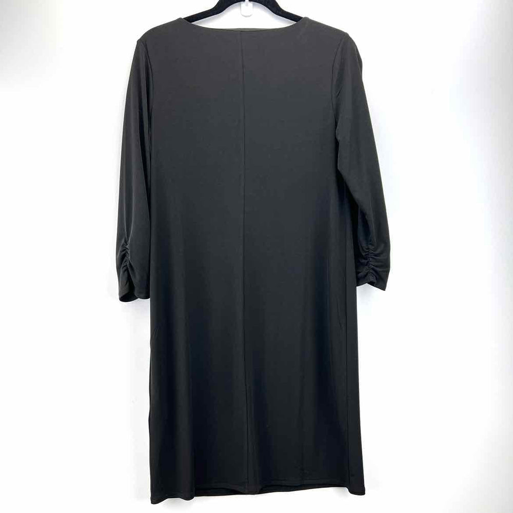 CHICOS Dress Black / 1 CHICOS Poly Long Sleeve Women's Dresses Women Size 1 Black Dress