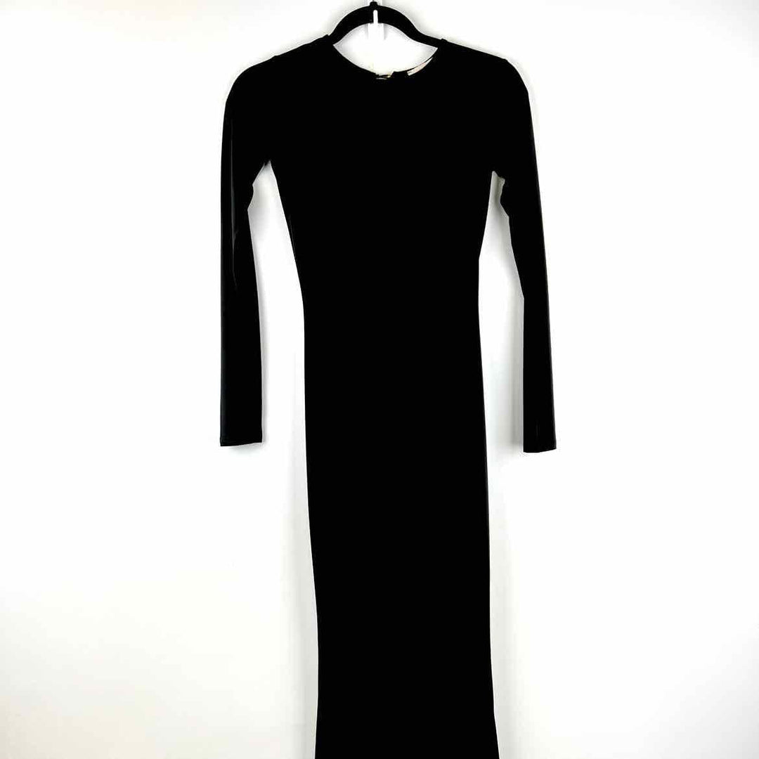 CLUB Dress Black / S CLUB LONGSLEEVE Solid Women's Dresses Women Size S Black Dress
