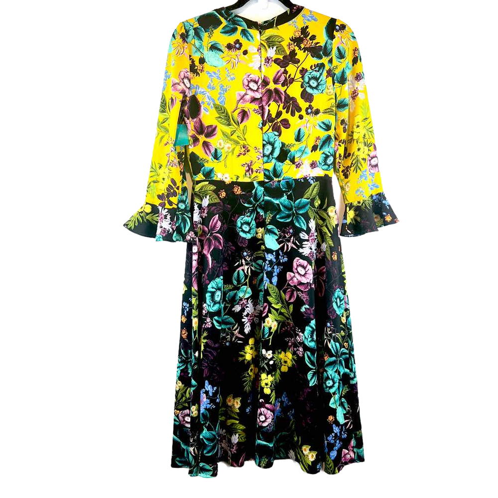 a dress with a flower pattern on it