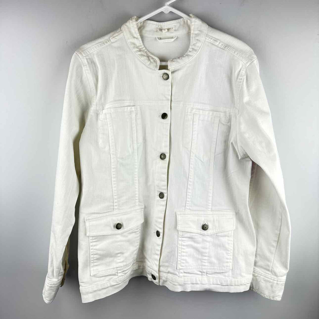 EILEEN FISHER Jacket White / Xl EILEEN FISHER Button up Solid Women's Jackets & Coats Women Size Xl White Jacket