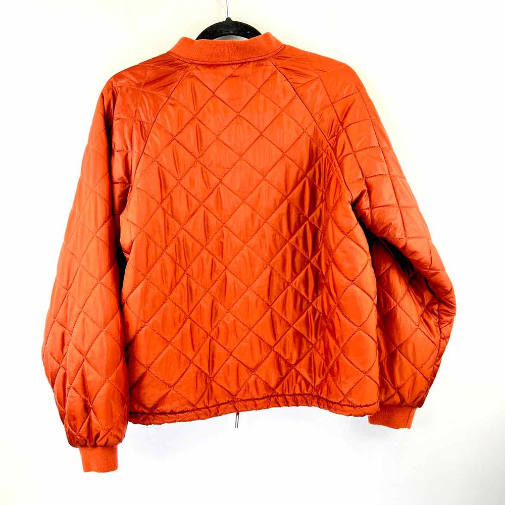 ICHI Jacket Rust / M ICHI Nylon Quilted Women's Jackets & Coats Women Size M Rust Jacket
