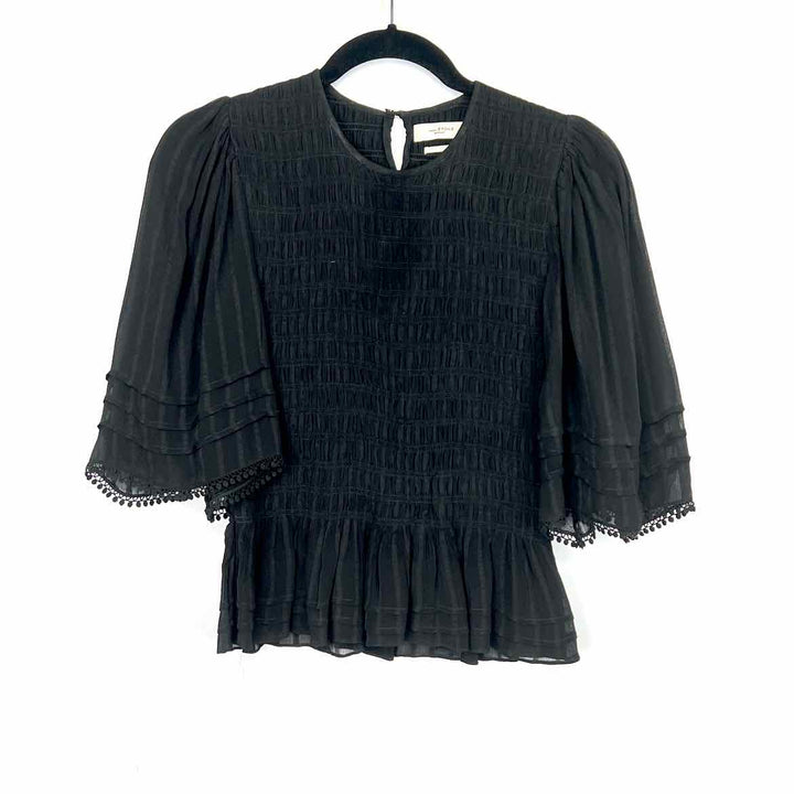 ISABEL MARANT Top Black / S ISABEL MARANT Short Sleeve Solid Women's Tops Women Size S Black Top