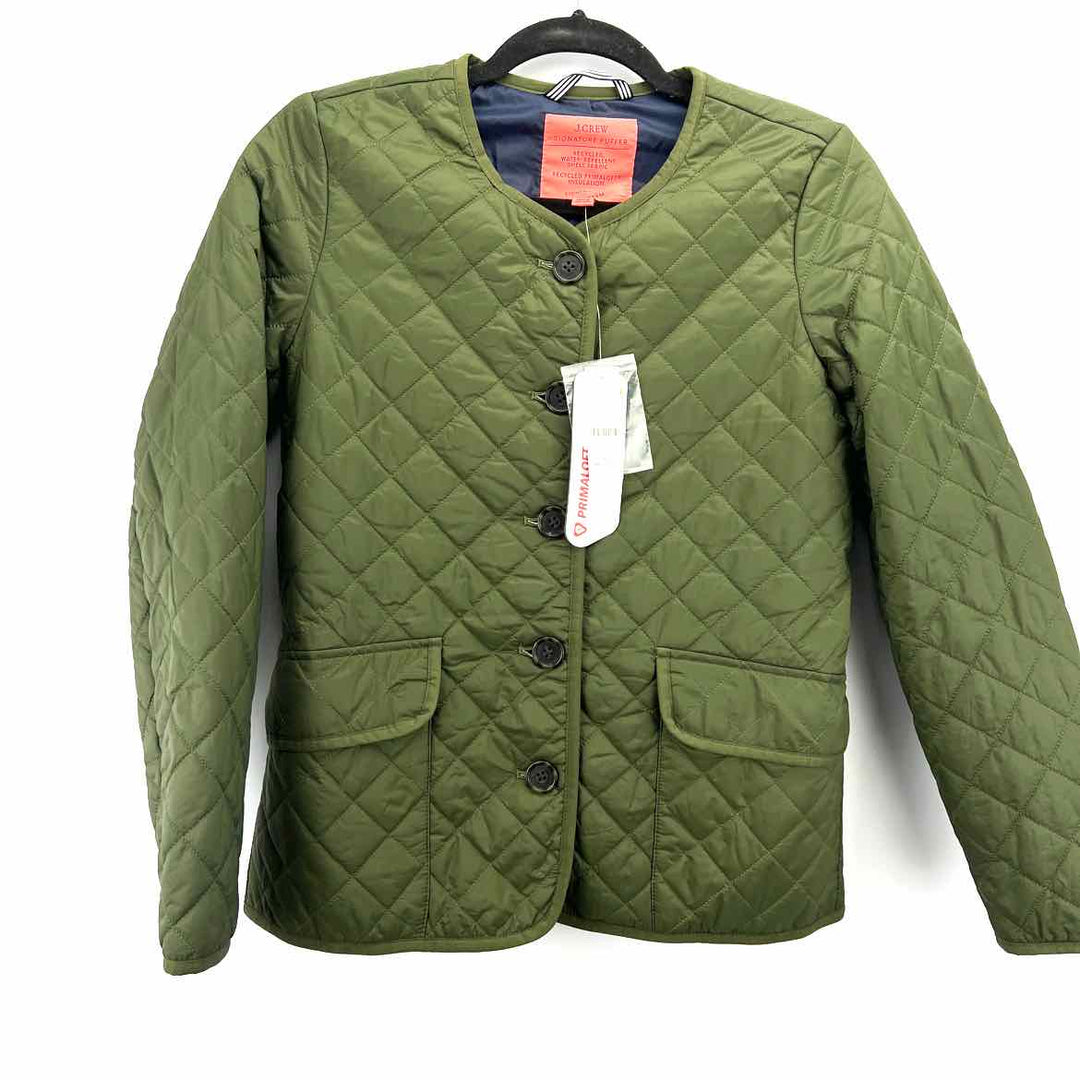 J.CREW Jacket Olive Green / 00 J.CREW Quilted Women's Jackets & Coats Women Size 00 Olive Green Jacket