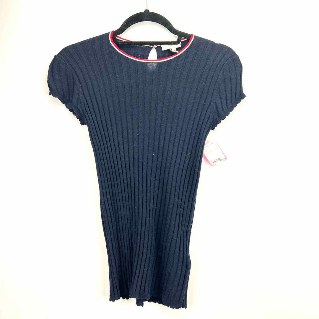 JOIE Sweater Navy / S JOIE Knit Short Sleeve Women's Womens clothes Women Size S Navy Sweater