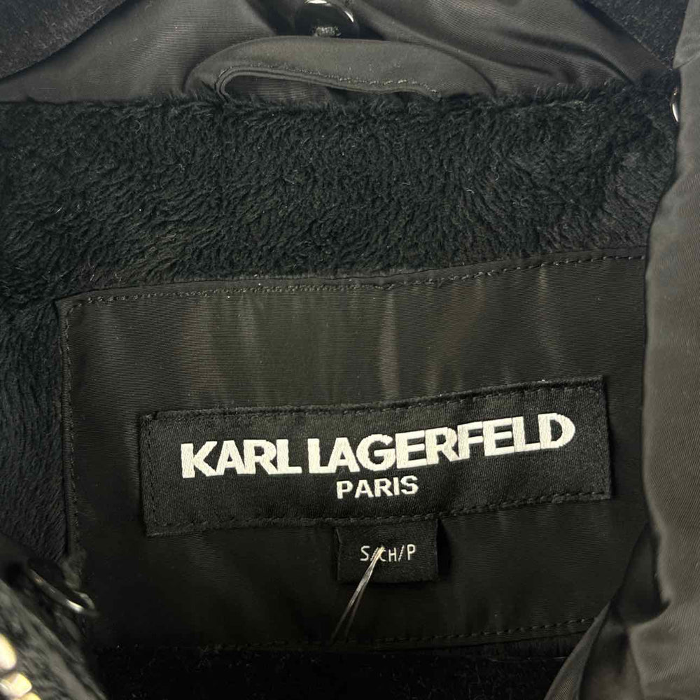 KARL LAGERFELD Jacket Black / S KARL LAGERFELD Puffer Solid Women's Womens clothes Women Size S Black Jacket