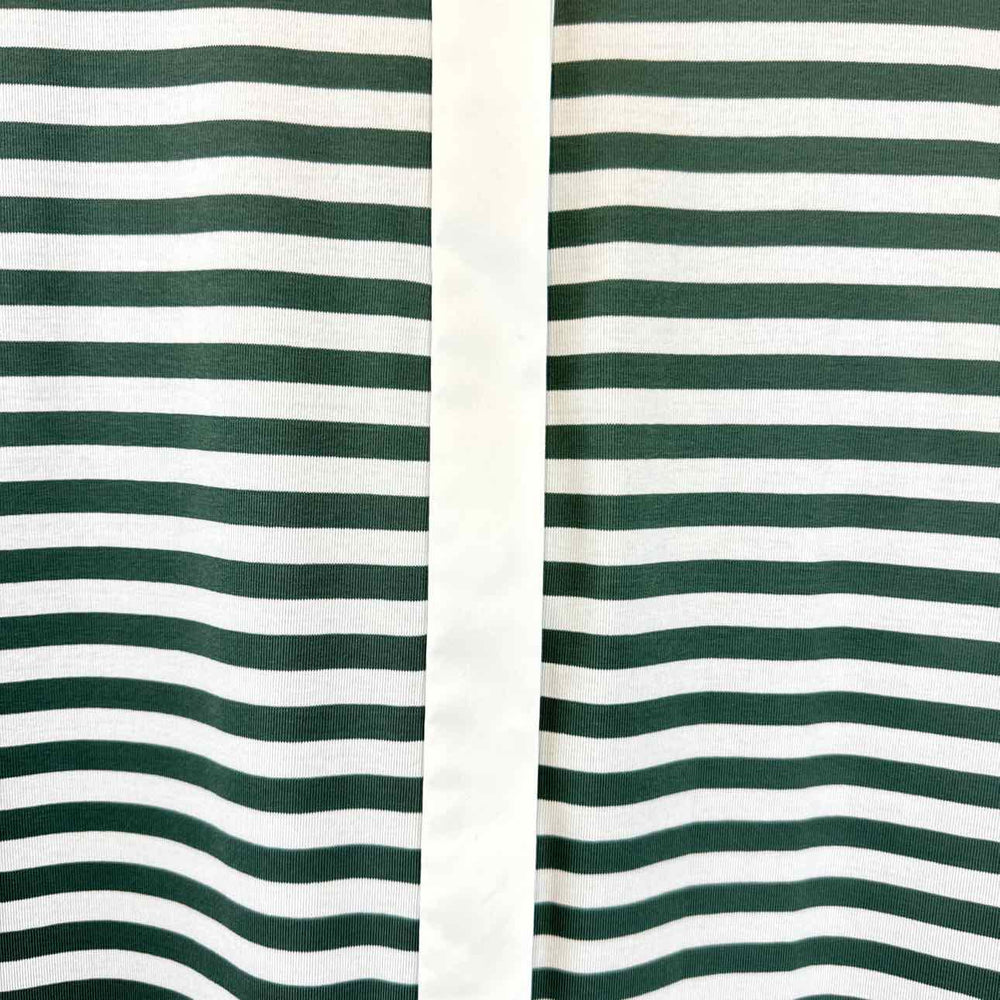 LAFAYETTE 148 Blouse Green & White / Xl LAFAYETTE 148 Sleeveless Horizontal Stripe Women's Blouse - Size XL