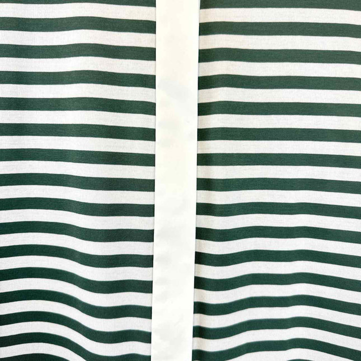 LAFAYETTE 148 Blouse Green & White / Xl LAFAYETTE 148 Sleeveless Horizontal Stripe Women's Blouse - Size XL