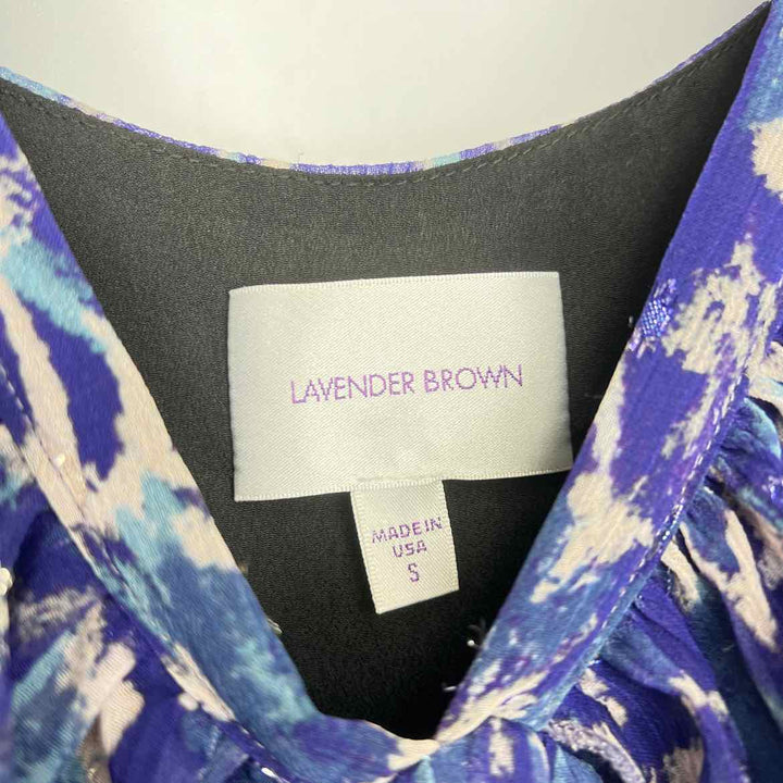 LAVENDER BROWN Dress Purple / S LAVENDER BROWN Sleeveless Abstract Women's Dresses Women Size S Purple Dress