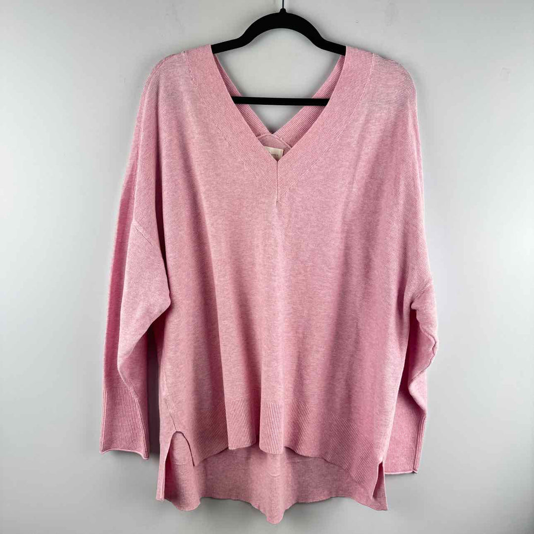 LOU GREY Sweater Pink / Xl LOU GREY Long Sleeve Solid Women's Sweaters Women Size Xl Pink Sweater