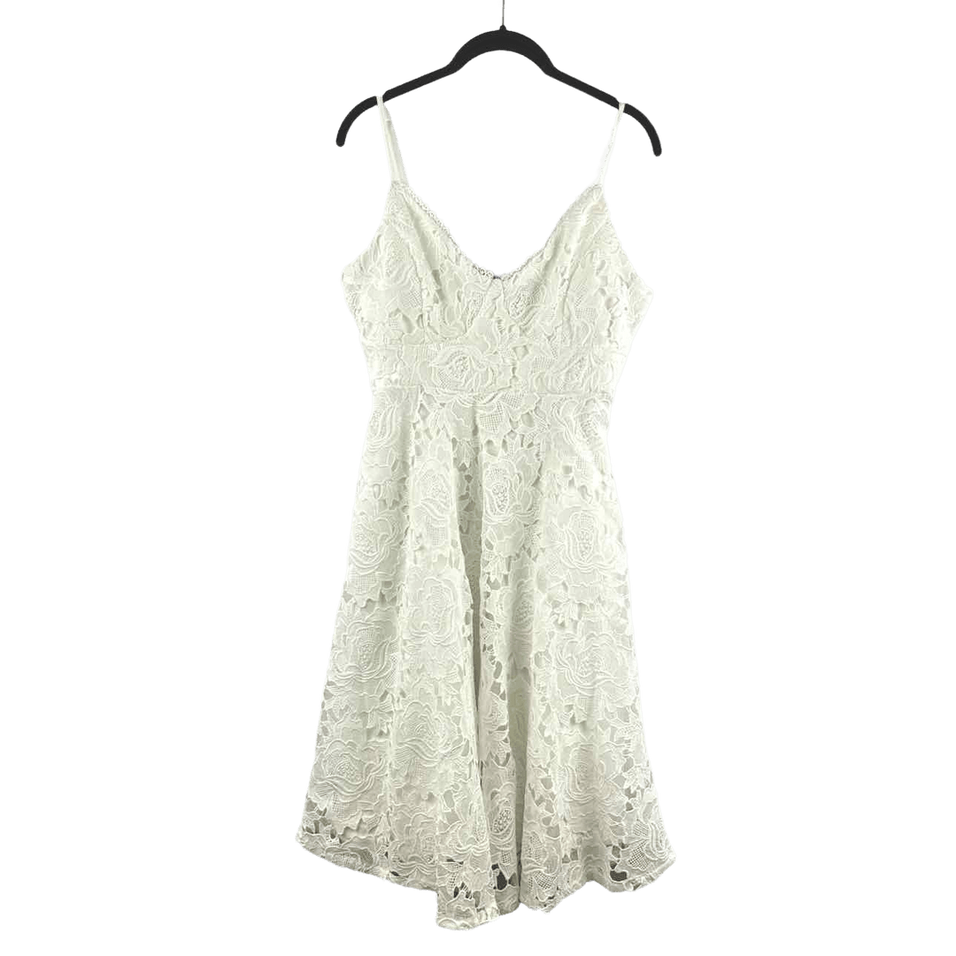 LULUS Dress White / M LULUS FLORAL Lace Women's Dresses Women Size M White Dress
