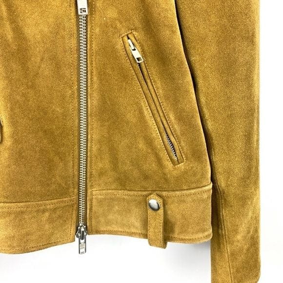 Madewell M / tan / Suede Madewell Suede Motorcycle Women's Jacket size M