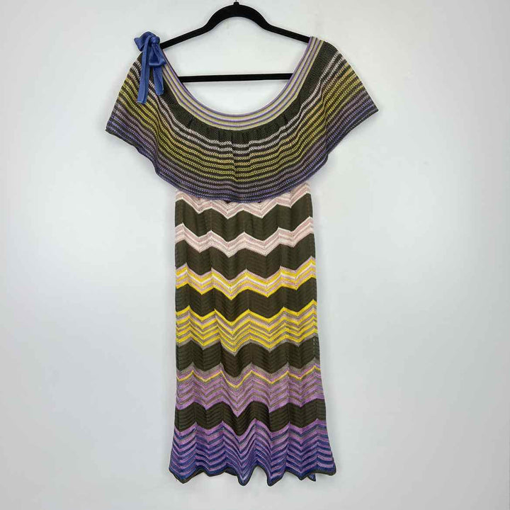 MISSONI Dress S MISSONI CHEVRON Tie at Neck Women's Women Size S Dress