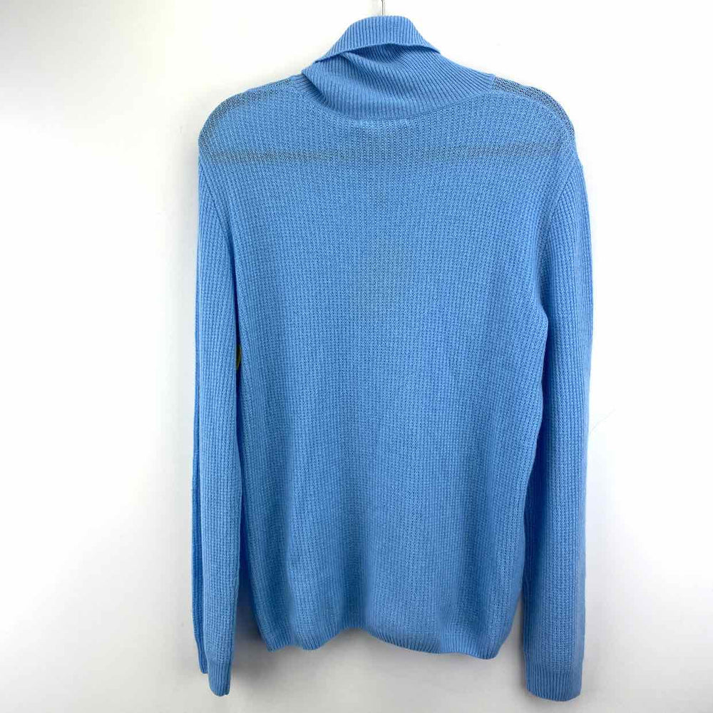 Neiman Marcus Sweater Baby Blue / L Neiman Marcus Knit TURTLENECK Women's Sweaters Women Size L Baby Blue Sweater