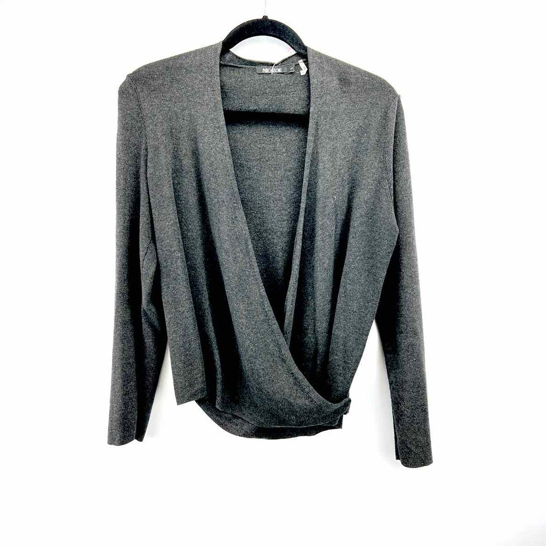 NIC+ZOE Sweater Charcoal / L NIC+ZOE Long Sleeve Women's Sweaters Women Size L Charcoal Sweater