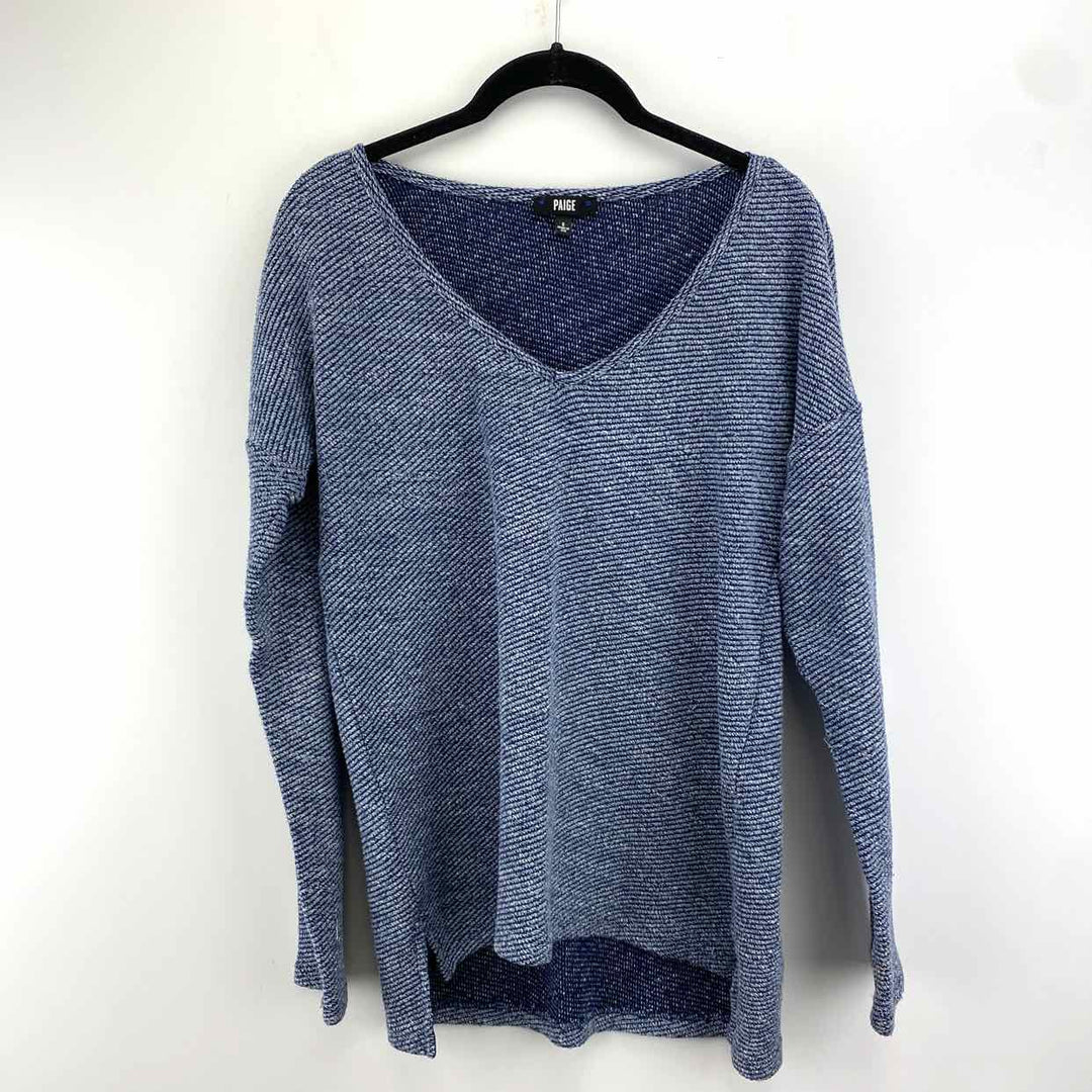 PAIGE Sweater Blue / S PAIGE Long Sleeve Ribbed Women's Sweaters Women Size S Blue Sweater
