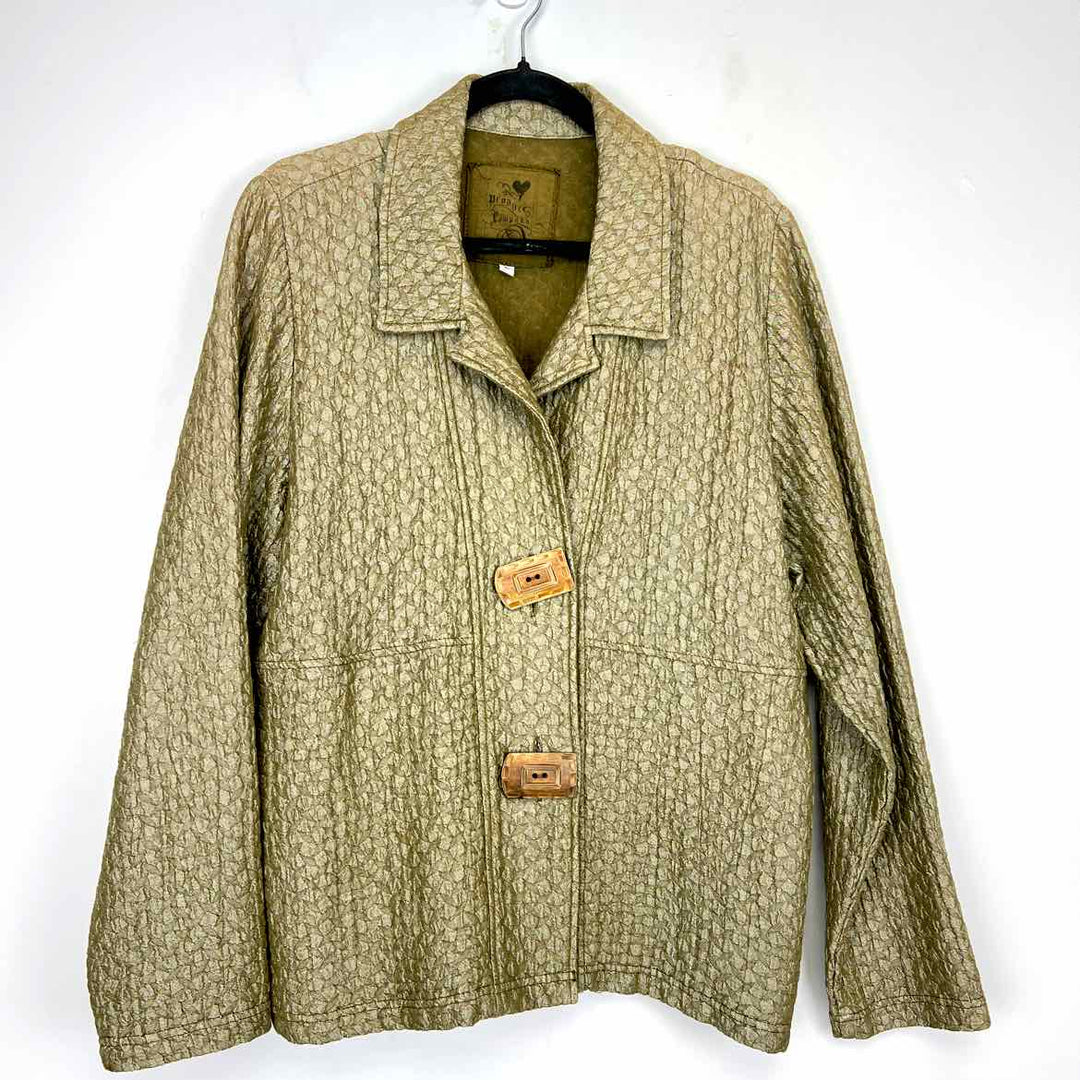 PRODUCE CO Jacket Green / L PRODUCE CO Button up Solid Women's Jackets & Coats Women Size L Green Jacket