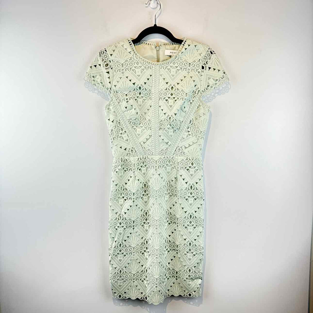 REISS Dress MINT / 4 REISS Lace Cap Sleeve Women's Women Size 4 MINT Dress