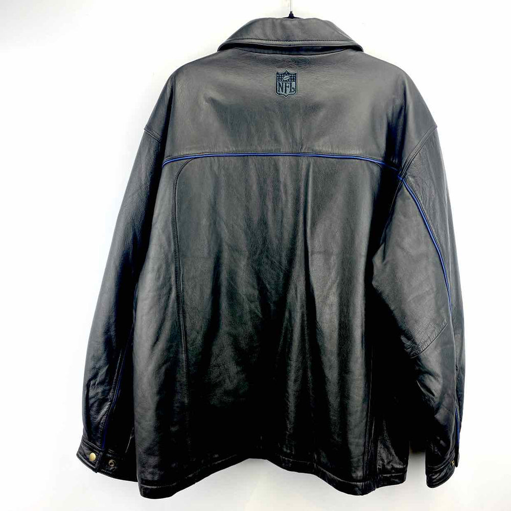 Simply Posh Consign Jacket Black / XL NFL Men's Leather Men's Clothes Mens Size XL Black Jacket