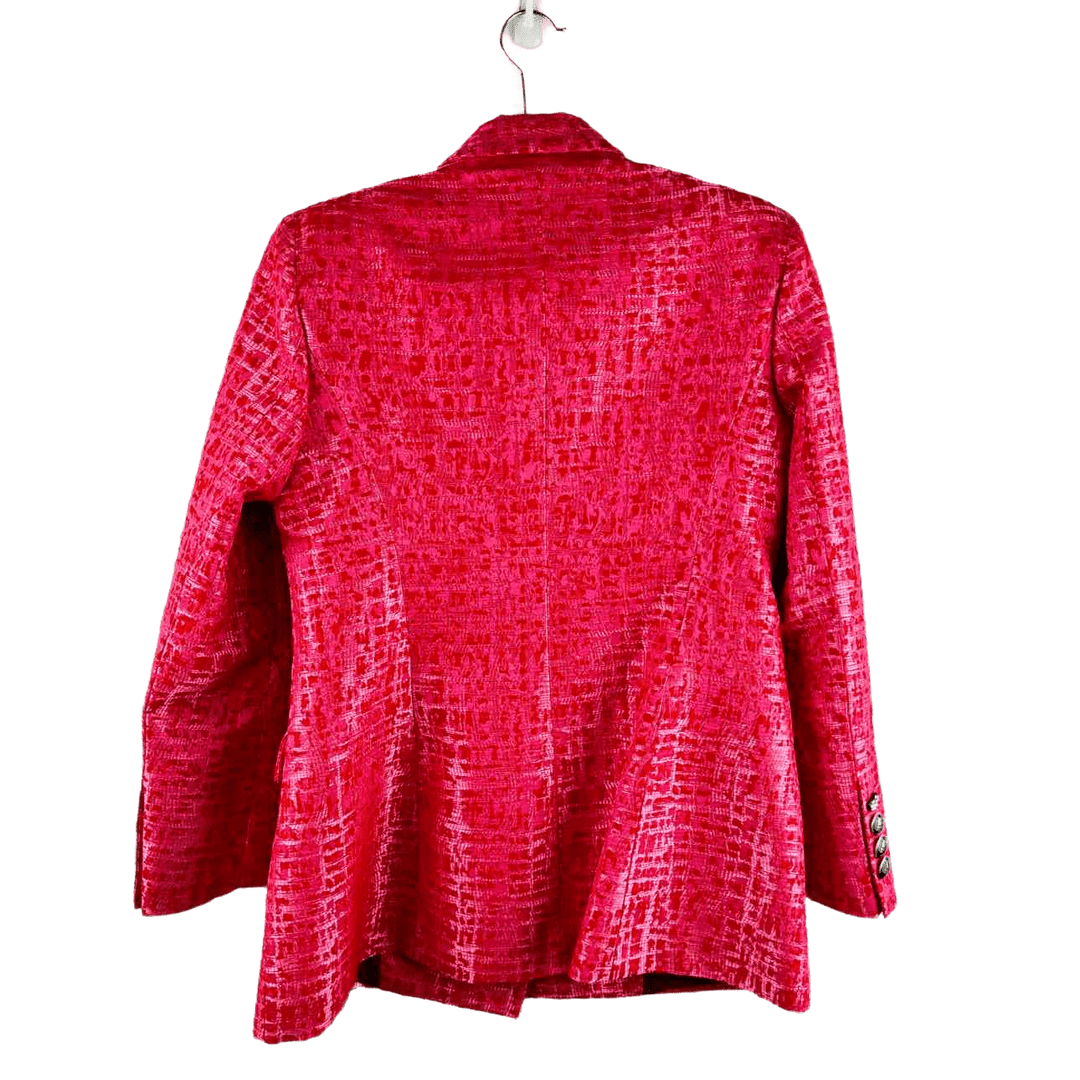 Simply Posh Consign Jacket Pink / 42 Fuchsia Women's Blazer Jacket - Size 42