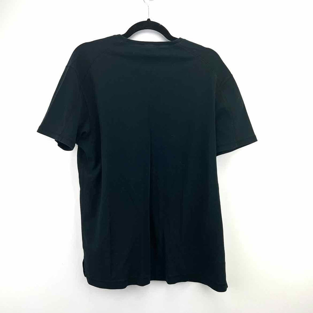 Simply Posh Consign Shirt Black / L AIR JORDAN Short Sleeve Men's V-NECK Men's Clothes Mens Size L Black Shirt