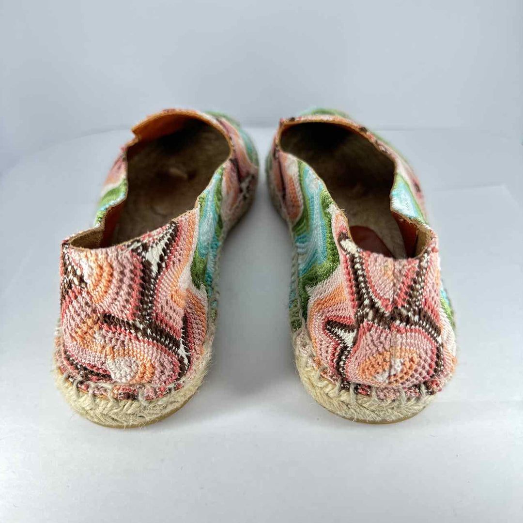 Simply Posh Consign SHOES Multi-Color MISSONI Women's Shoes Fabric SWIRLS Multi-Color 37 SHOES