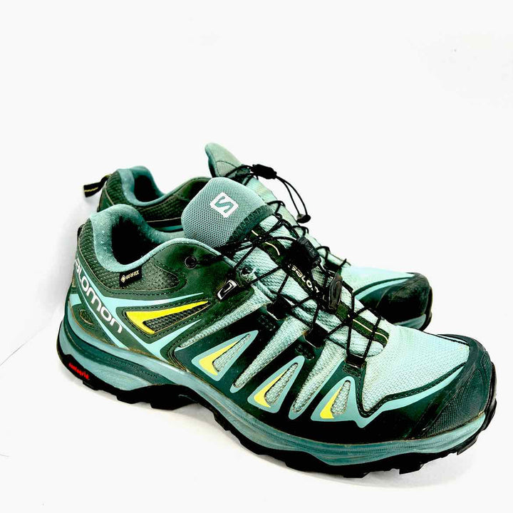 Simply Posh Consign Sneakers Blue & Green SALOMON Unisex Hike & Trail Blue & Green 8.5 Sneakers