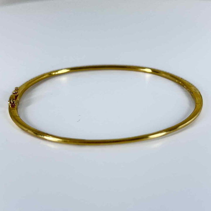 simplyposhconsign Bracelet 18KY YELLOW GOLD RUBY BANGLE BRACELET