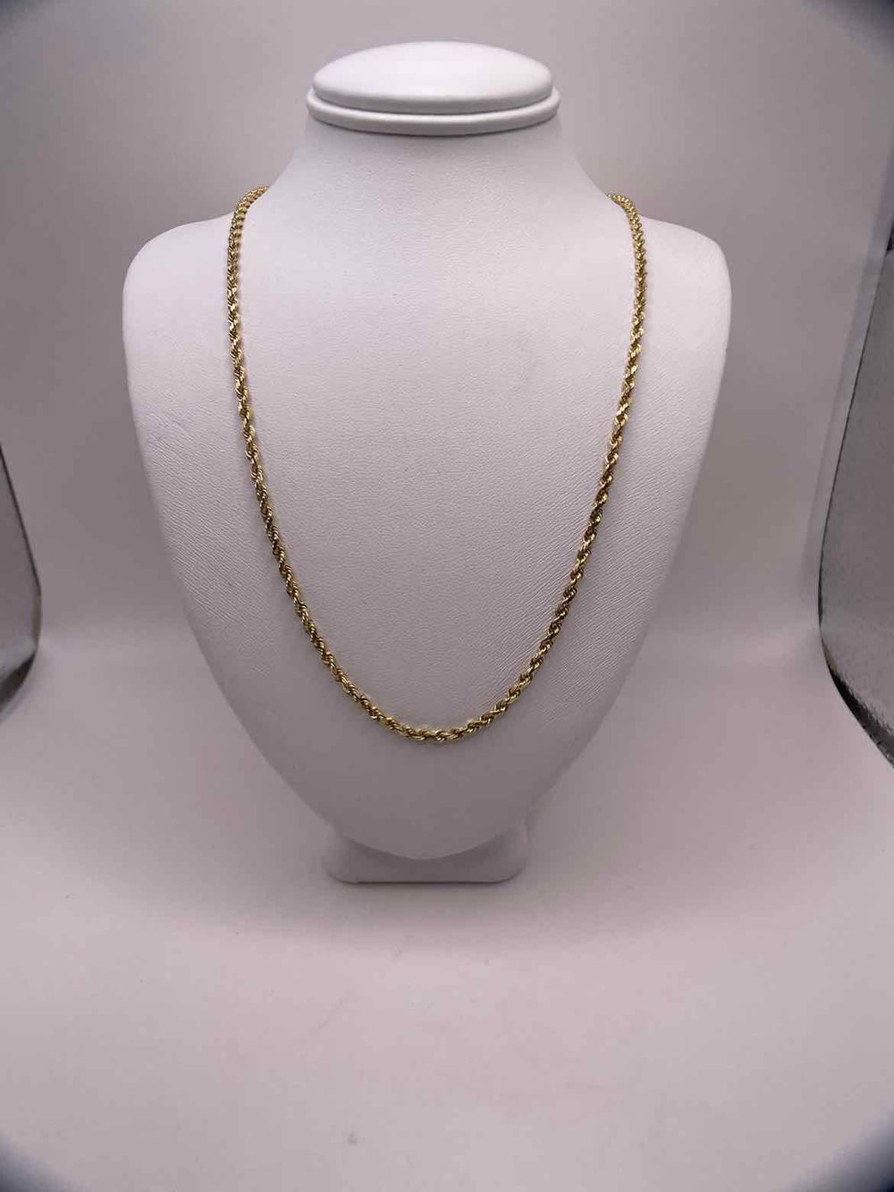 simplyposhconsign Necklace 14KY YELLOW GOLD 2mm FRENCH TWIST CHAIN