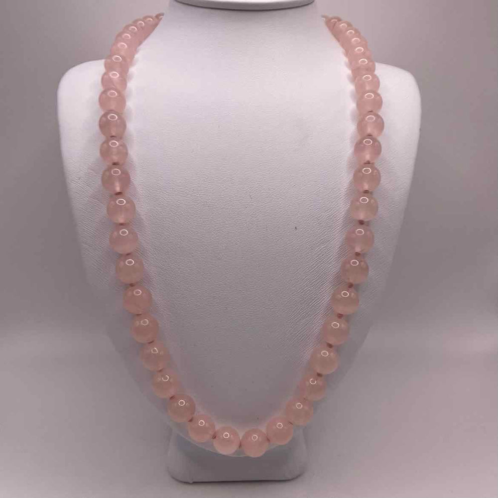 simplyposhconsign Necklace ROSE QUARTZ BEADED NECKLACE