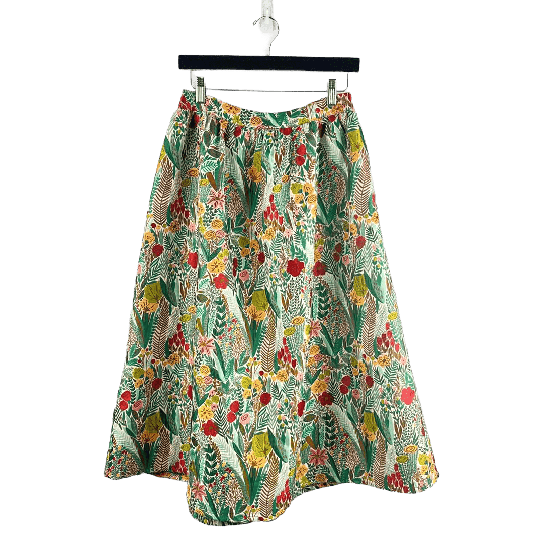 SUNDAY IN BROOKLYN Skirt GREEN & MULTI / S SUNDAY IN BROOKLYN FLORAL Women's Womens clothes Women Size S Skirt