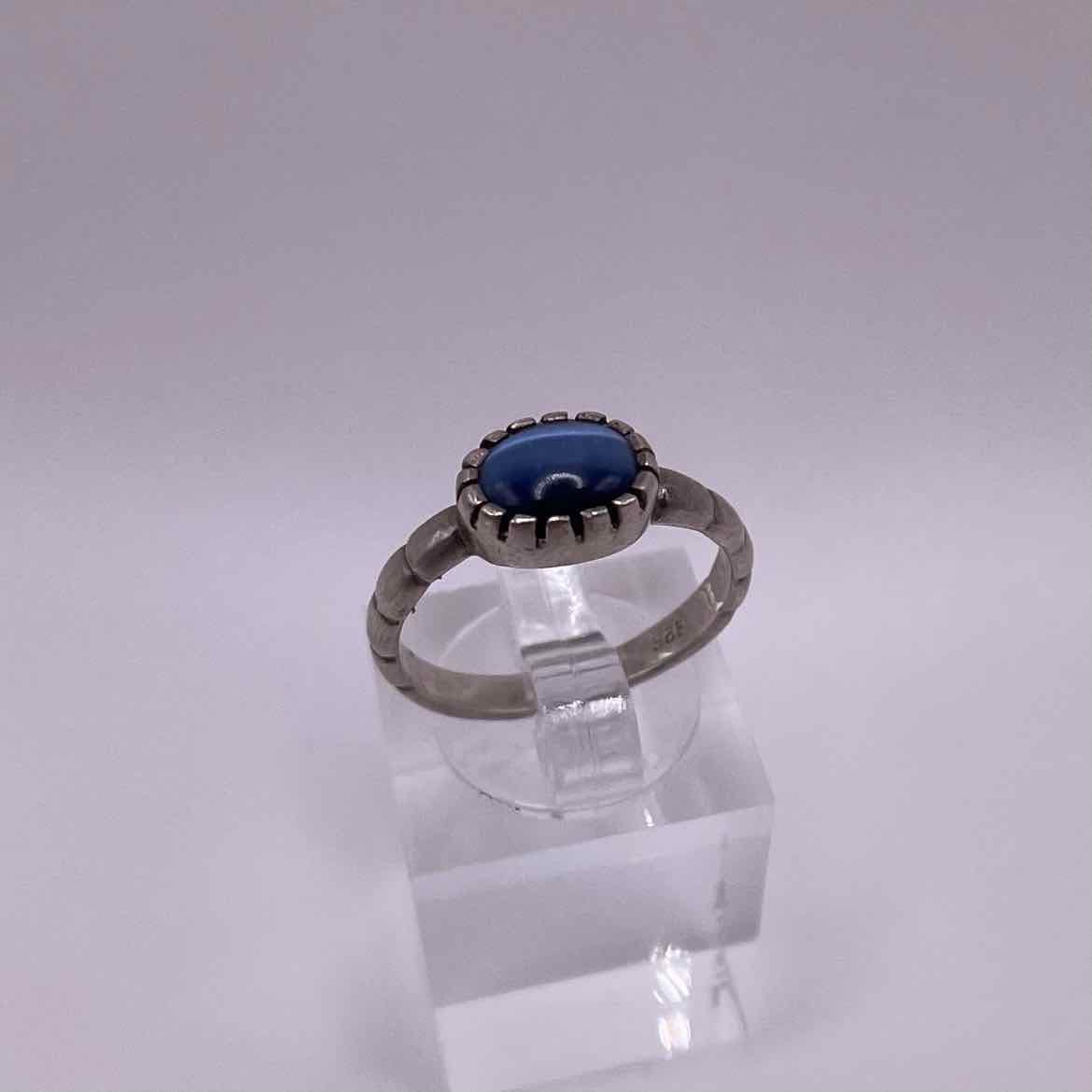 unbranded Ring Sterling Silver Blue Topaz Ring Women Size 6.5