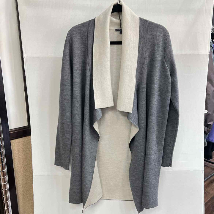 VINCE Shrug GREY / S VINCE Twotone Solid Women's Sweaters Women Size S GREY Shrug