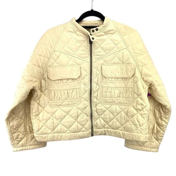 Zadig & Voltaire Zadig & Voltaire Womens Quilted Jacket Size S Viscose Beige